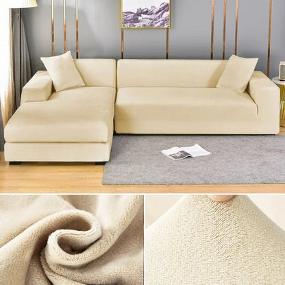 Luxe Stretch-Velours Bankhoes – Stijlvolle Bescherming voor Elke Bank