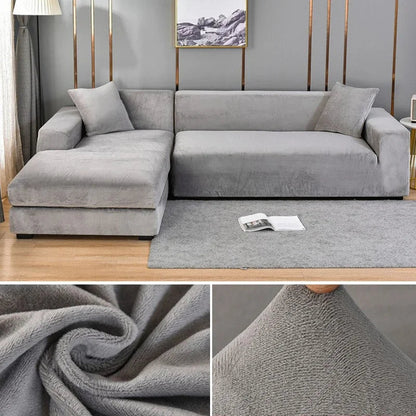 Luxe Stretch-Velours Bankhoes – Stijlvolle Bescherming voor Elke Bank