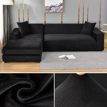 Luxe Stretch-Velours Bankhoes – Stijlvolle Bescherming voor Elke Bank