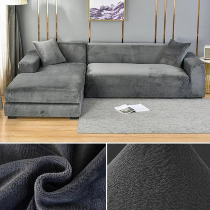 Luxe Stretch-Velours Bankhoes – Stijlvolle Bescherming voor Elke Bank