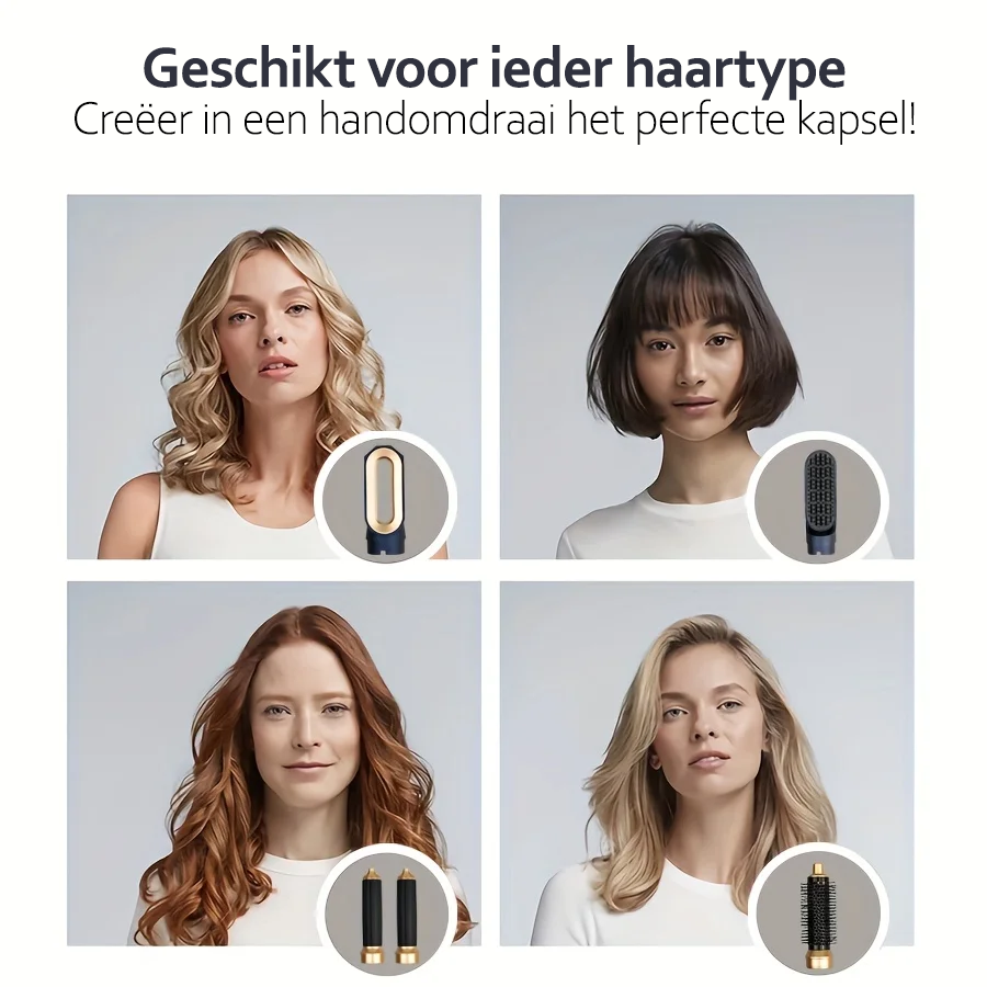 StyleSavvy | Haarstyler 5-in-1 | Krachtige 1000W | Ionentechnologie