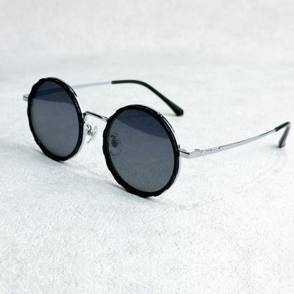 VisionRound Gepolariseerde Zonnebril – Unisex Retro Design met Verstelbare Lichtfilter