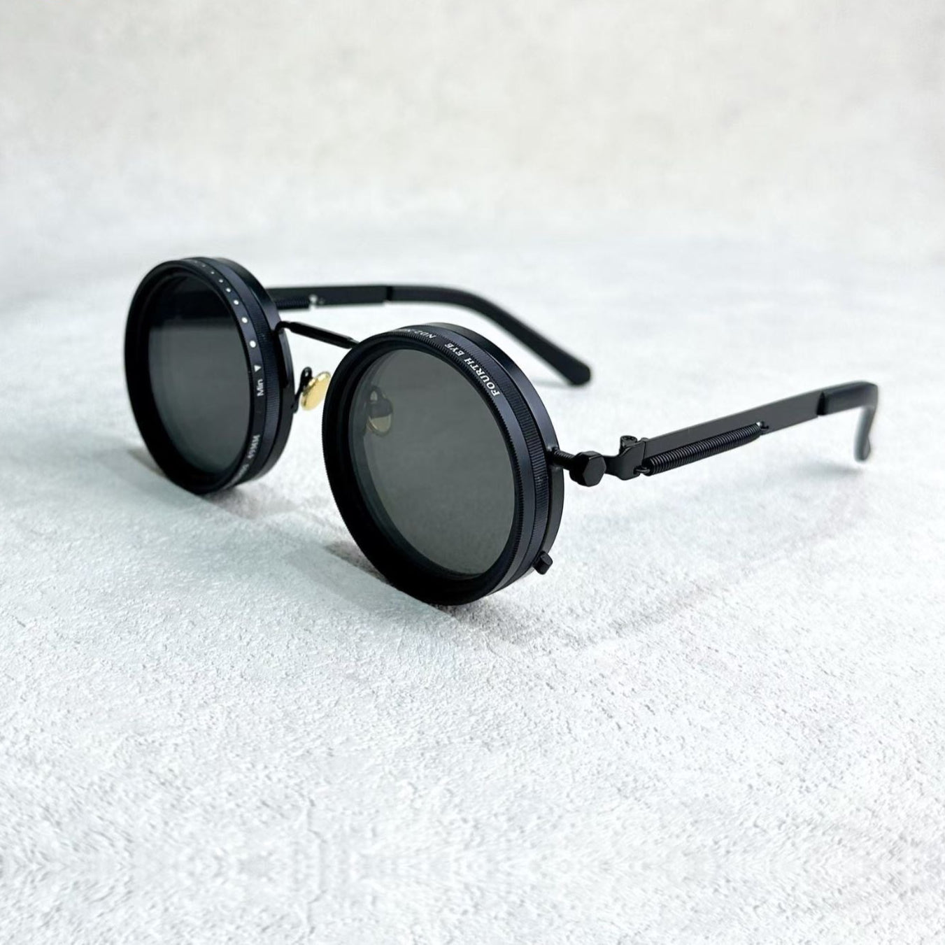 VisionRound Gepolariseerde Zonnebril – Unisex Retro Design met Verstelbare Lichtfilter