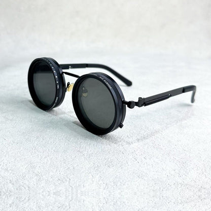 VisionRound Gepolariseerde Zonnebril – Unisex Retro Design met Verstelbare Lichtfilter
