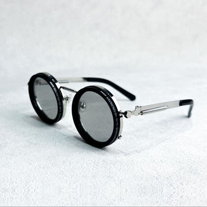 VisionRound Gepolariseerde Zonnebril – Unisex Retro Design met Verstelbare Lichtfilter