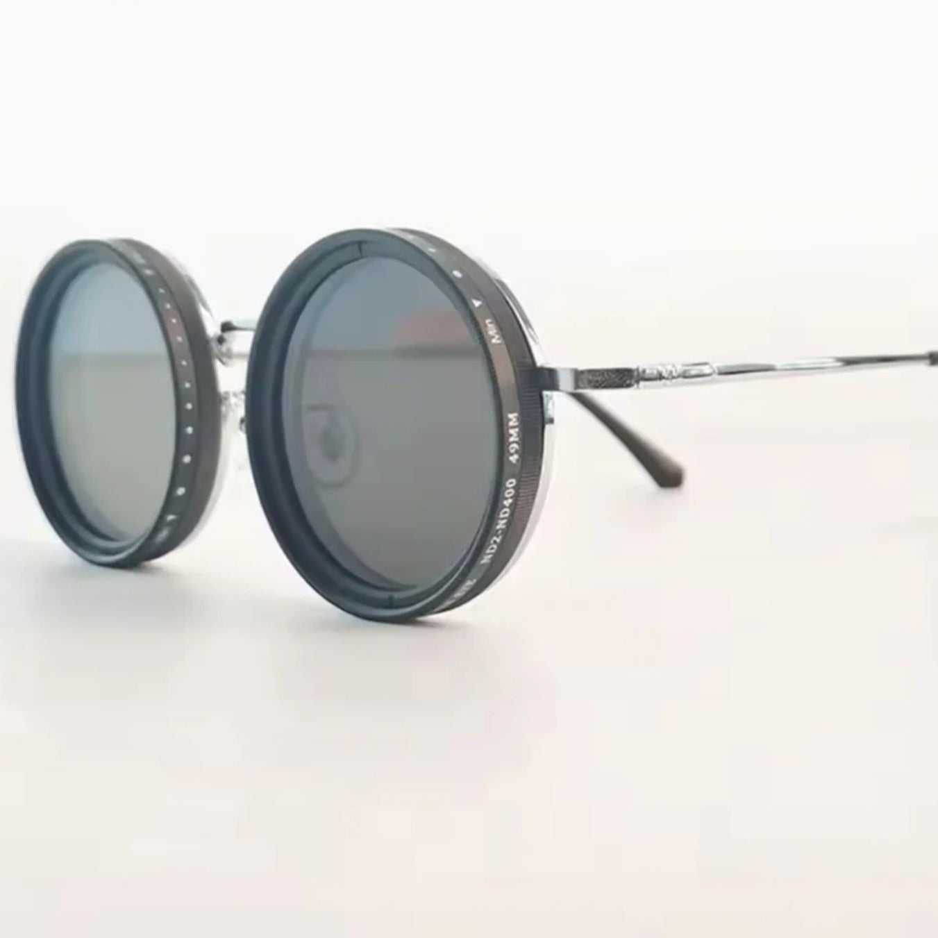 VisionRound Gepolariseerde Zonnebril – Unisex Retro Design met Verstelbare Lichtfilter