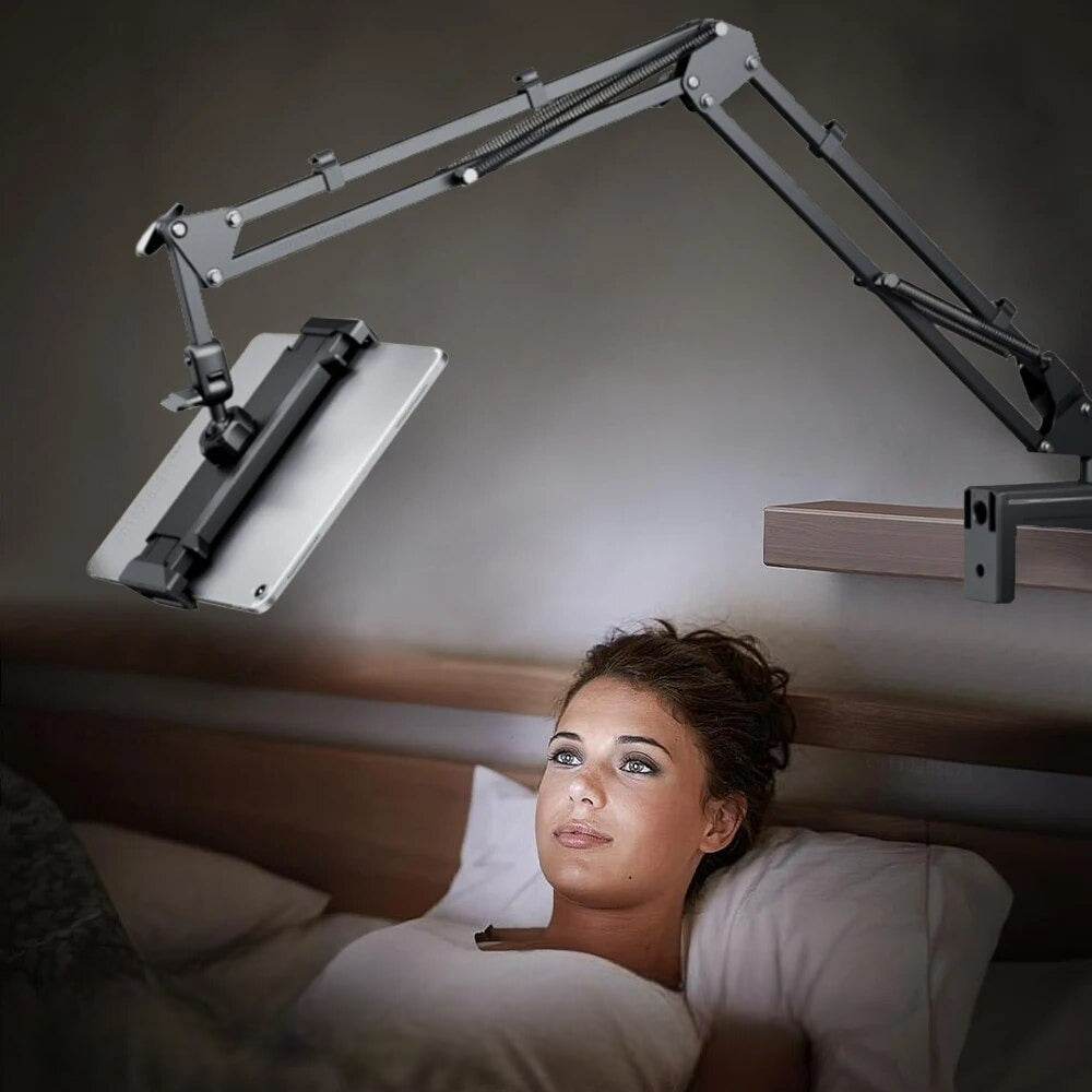 Universele draaibare tabletstandaard – 360° rotatie – verstelbare aluminium arm