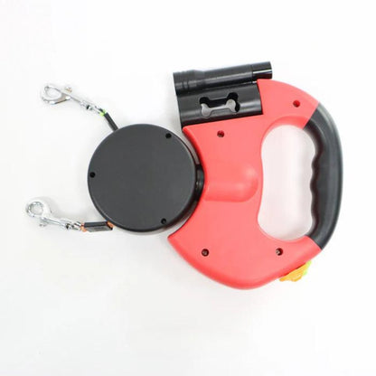 TangleFree Dubbele Hondenriem – Verstrikkingsvrije Riem voor Gemakkelijk Wandelen met Twee Honden