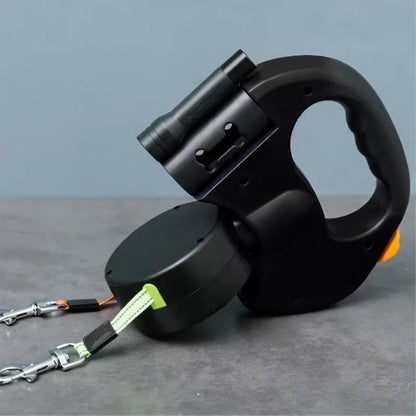 TangleFree Dubbele Hondenriem – Verstrikkingsvrije Riem voor Gemakkelijk Wandelen met Twee Honden