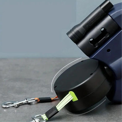 TangleFree Dubbele Hondenriem – Verstrikkingsvrije Riem voor Gemakkelijk Wandelen met Twee Honden