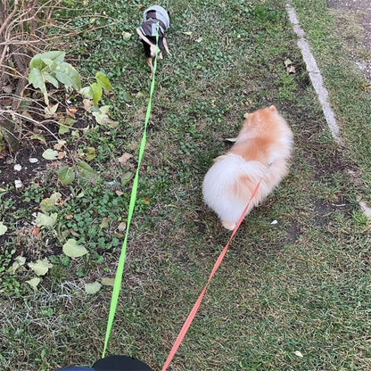 TangleFree Dubbele Hondenriem – Verstrikkingsvrije Riem voor Gemakkelijk Wandelen met Twee Honden