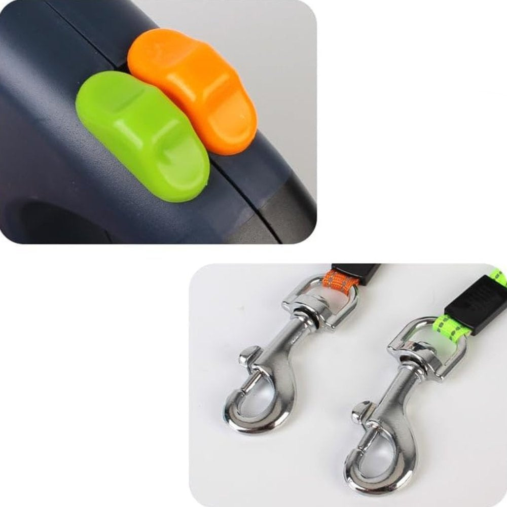 TangleFree Dubbele Hondenriem – Verstrikkingsvrije Riem voor Gemakkelijk Wandelen met Twee Honden