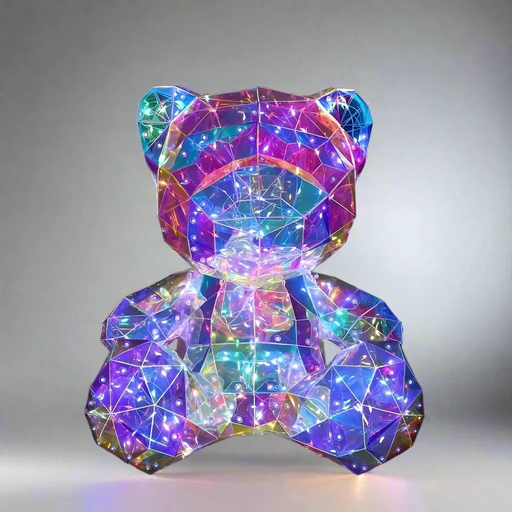 Teddy Beer Nachtlampje met Regenbogen LED Verlichting