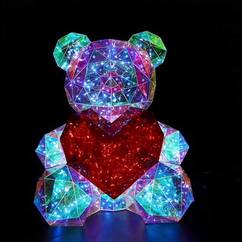 Teddy Beer Nachtlampje met Regenbogen LED Verlichting