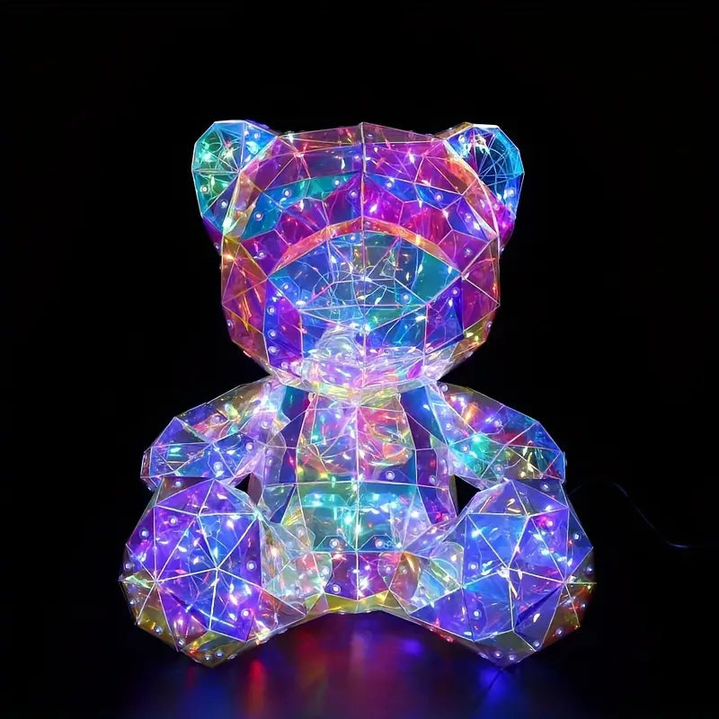 Teddy Beer Nachtlampje met Regenbogen LED Verlichting