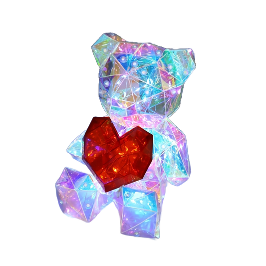 Teddy Beer Nachtlampje met Regenbogen LED Verlichting