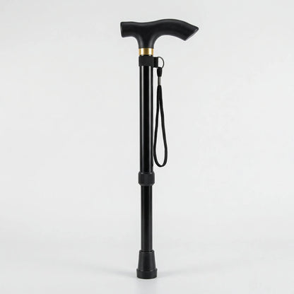 Comfort Inklapbare Wandelstok - Lichtgewicht Aluminium met T-Greep en Polsband