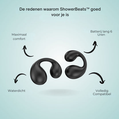 Waterklank Oordopjes – Draadloze Waterdichte Oordopjes voor Douche en Sport