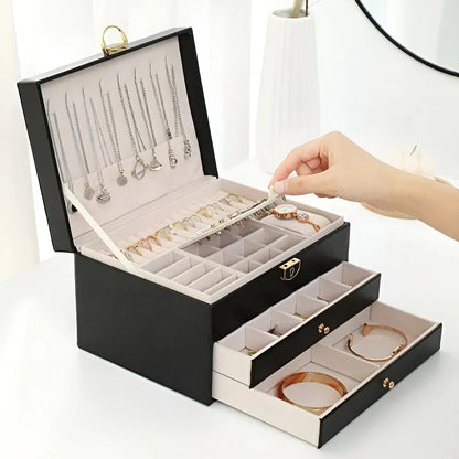 EleganceBox Luxe Sieradendoos – Meervoudige Opbergbox voor Sieraden