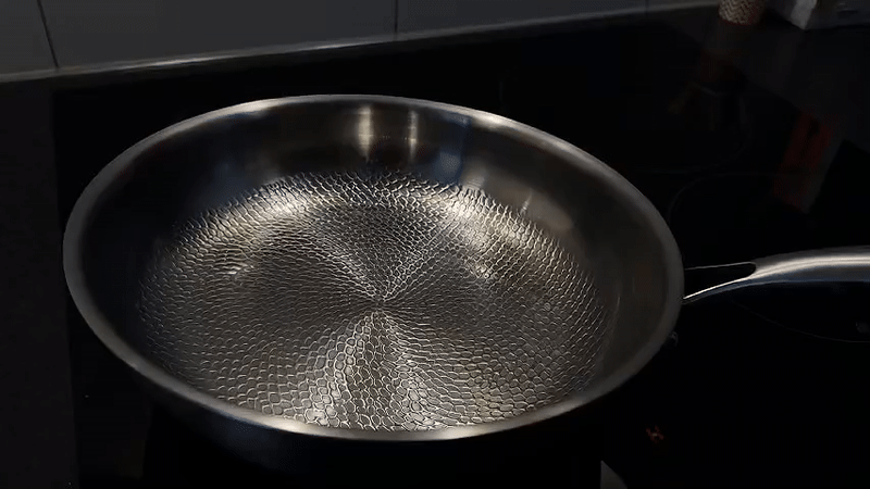 SNOWCLAD Titanium pan 30 cm met deksel, titanium pan ongecoat, braadpan SNOWCLAD Titanium pan 30 cm met deksel, titanium pan ongecoat, braadpan