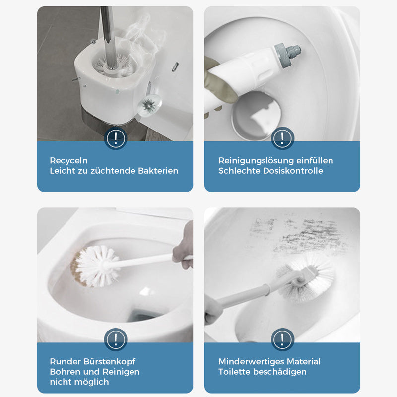 HygiBrush Wegwerp Toiletborstel met Verwisselbare Sponskoppen