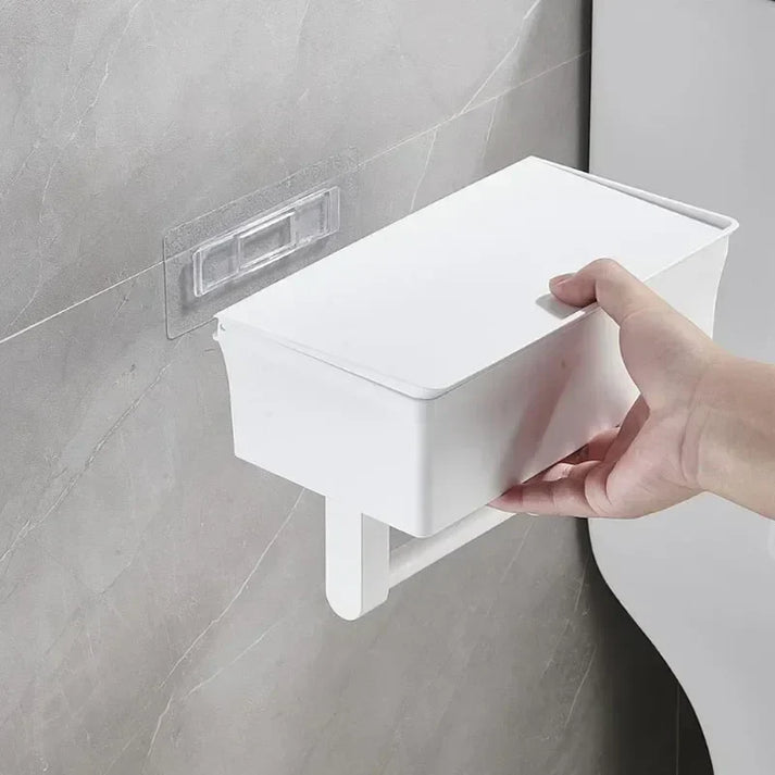 Bathora Toiletpapierhouder met Opbergruimte en Wandmontage