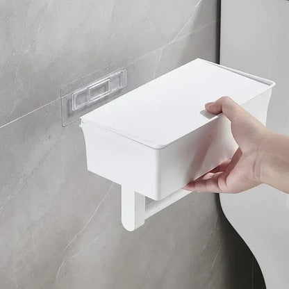 Bathora Toiletpapierhouder met Opbergruimte en Wandmontage