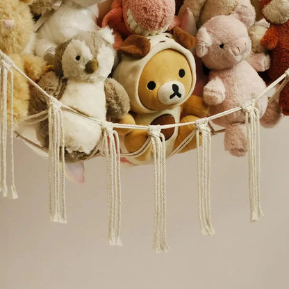 Hoekopbergnet voor Kinderkamer - Speelgoed en Knuffels Opbergen