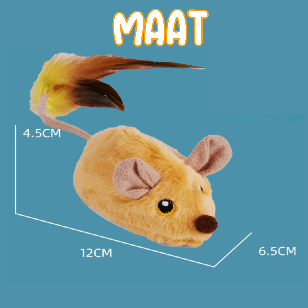 Turbo Muis met Licht & Geluid - Het Zelfspelende Speeltje voor Je Kat!