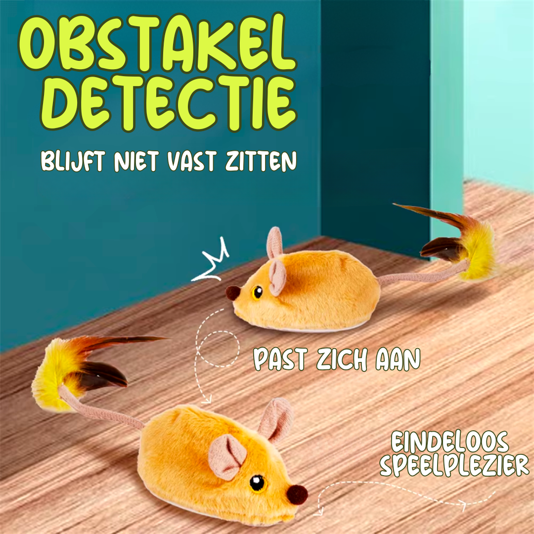Turbo Muis met Licht & Geluid - Het Zelfspelende Speeltje voor Je Kat!