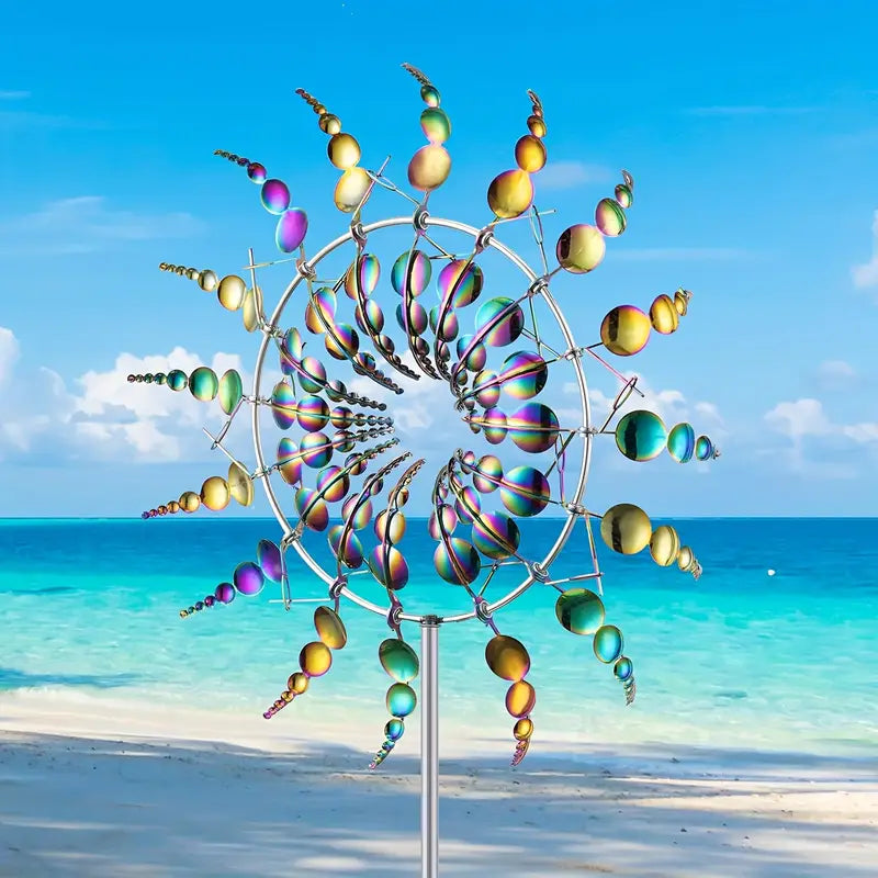 ZonneSchijn Windspinner – Weerbestendig Metalen Tuindecoratie Kunstwerk