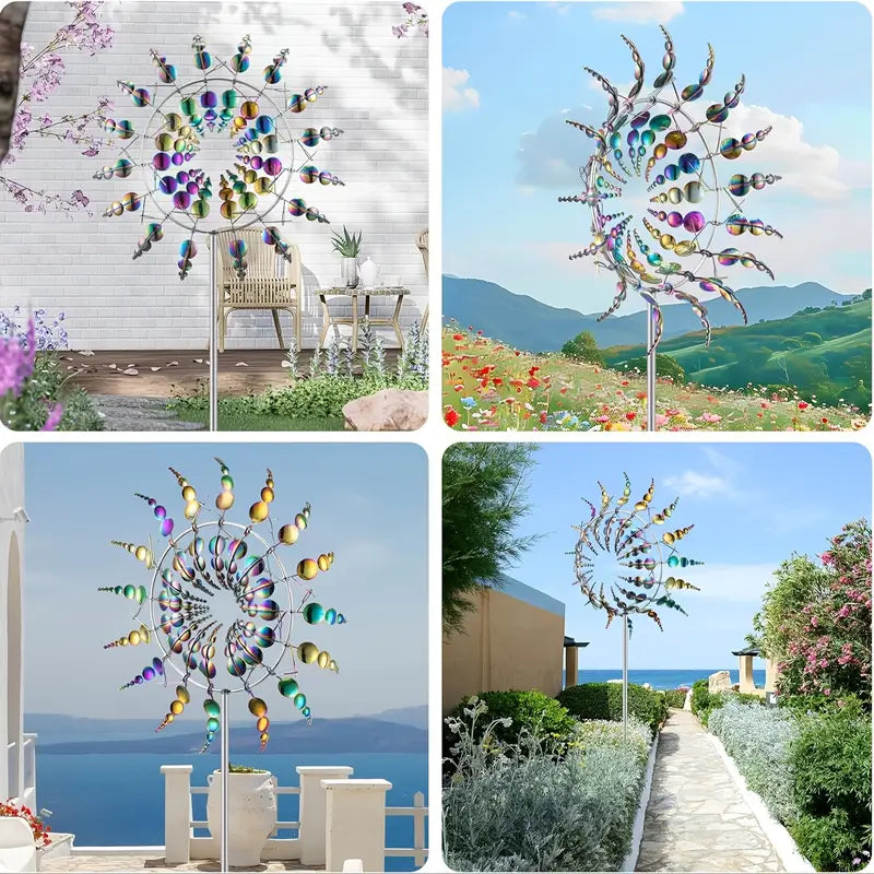 ZonneSchijn Windspinner – Weerbestendig Metalen Tuindecoratie Kunstwerk