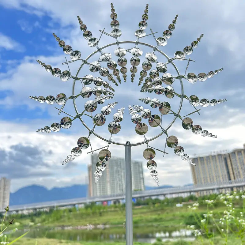 ZonneSchijn Windspinner – Weerbestendig Metalen Tuindecoratie Kunstwerk