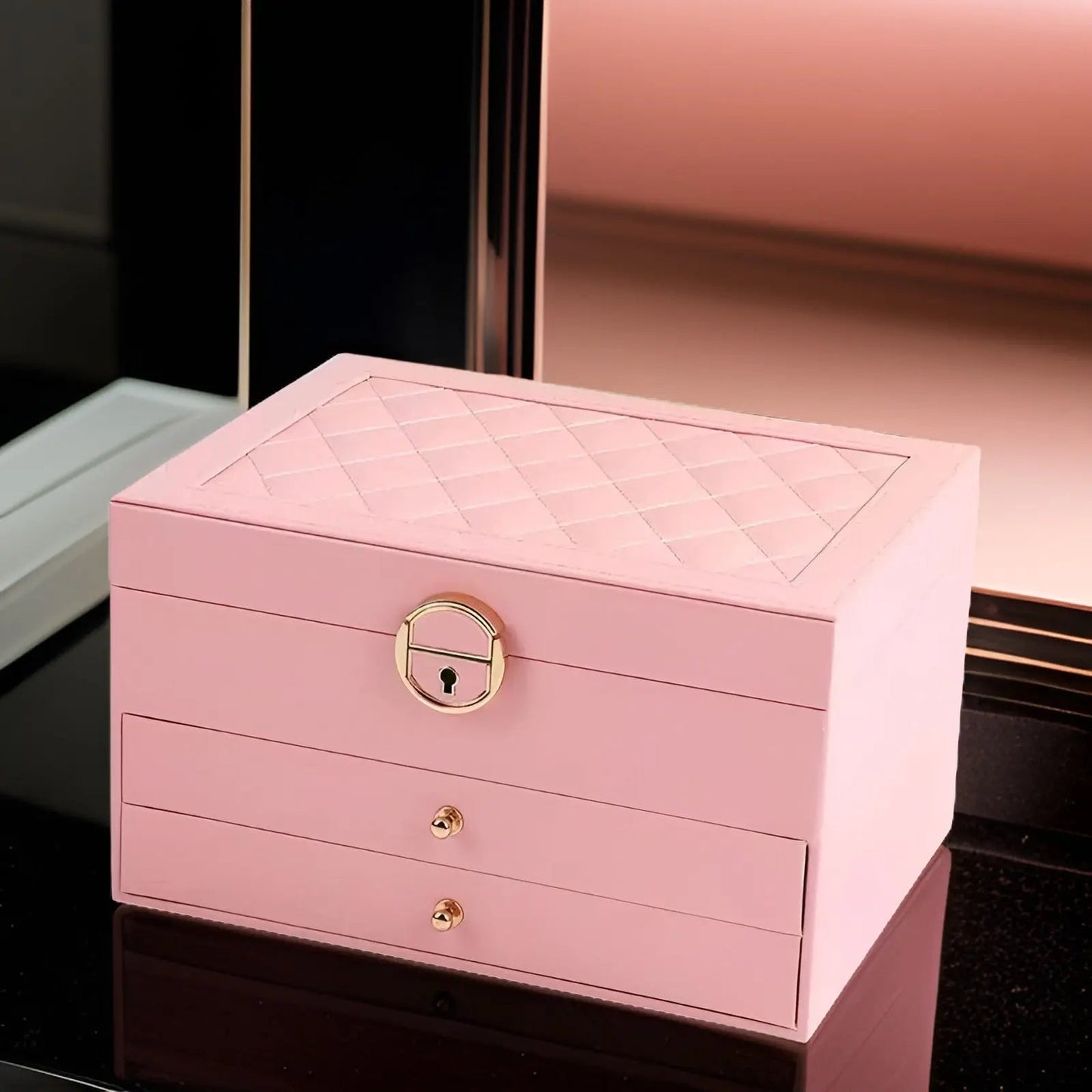 EleganceBox Luxe Sieradendoos – Meervoudige Opbergbox voor Sieraden