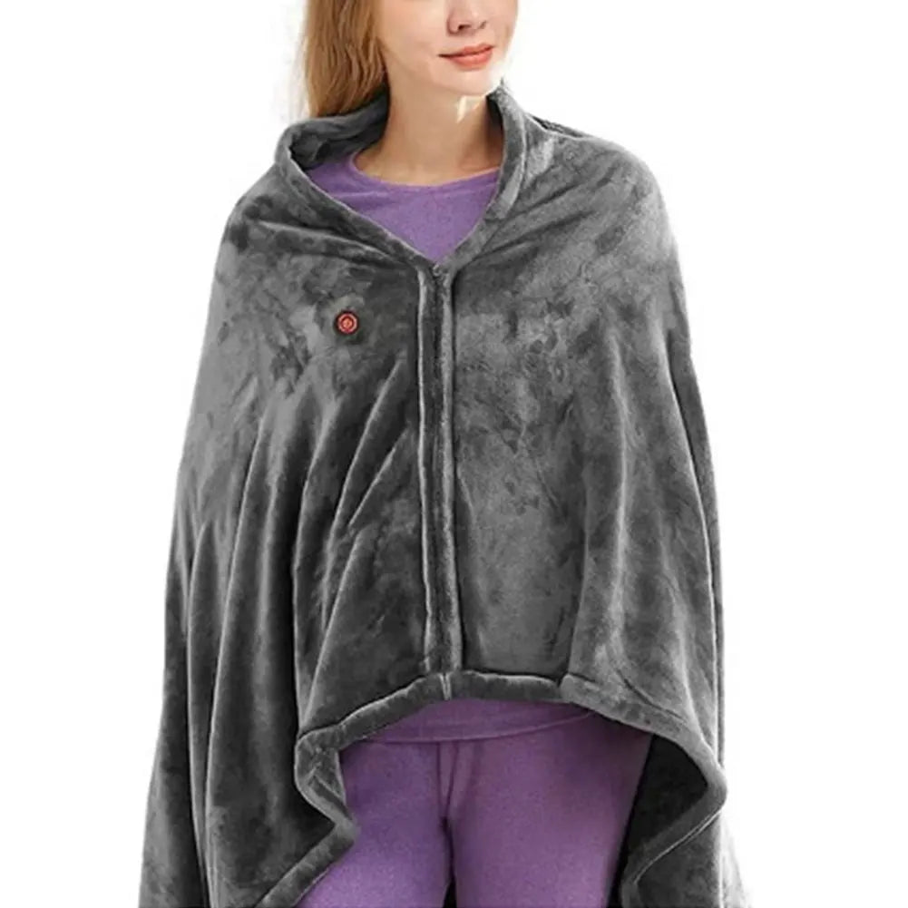WarmHaven Verwarmde Fleece Deken – Drie Warmtestanden en USB-aansluiting voor Persoonlijk Comfort