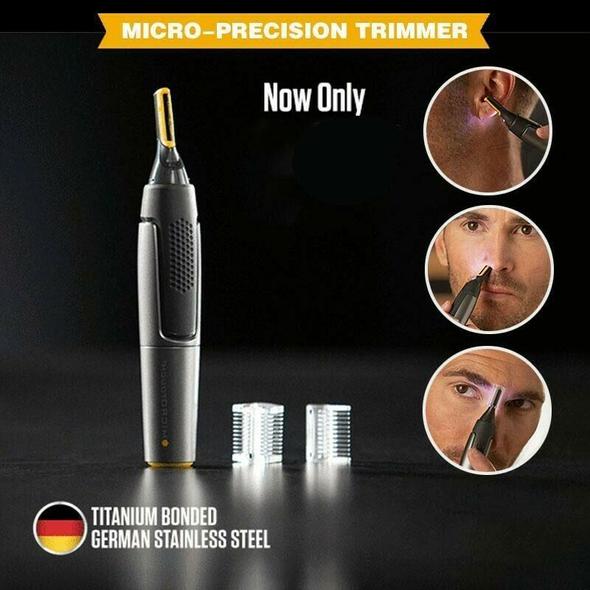 Draadloze Precisie Trimmer met Titanium Bladen | Precisie Gereedschap voor Baard, Neus & Wenkbrauwen