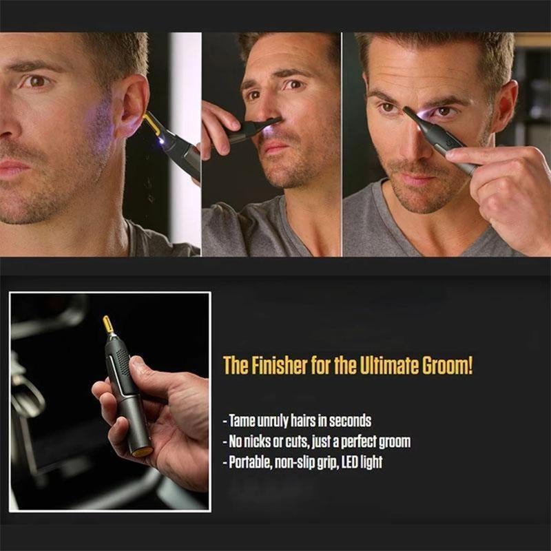 Draadloze Precisie Trimmer met Titanium Bladen | Precisie Gereedschap voor Baard, Neus & Wenkbrauwen