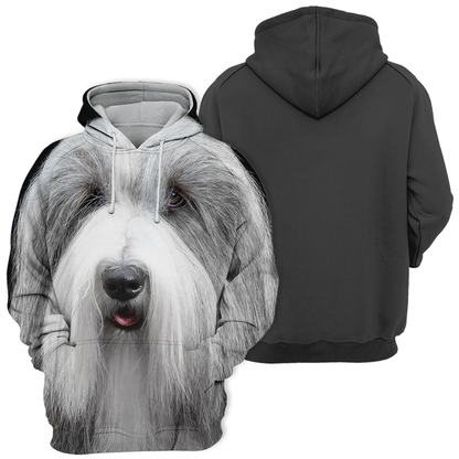 Unisex Honden Hoodie | Bearded Collie