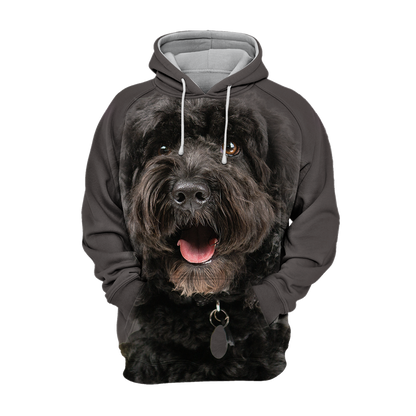 Unisex Honden Hoodie | Cockapoo Zwart