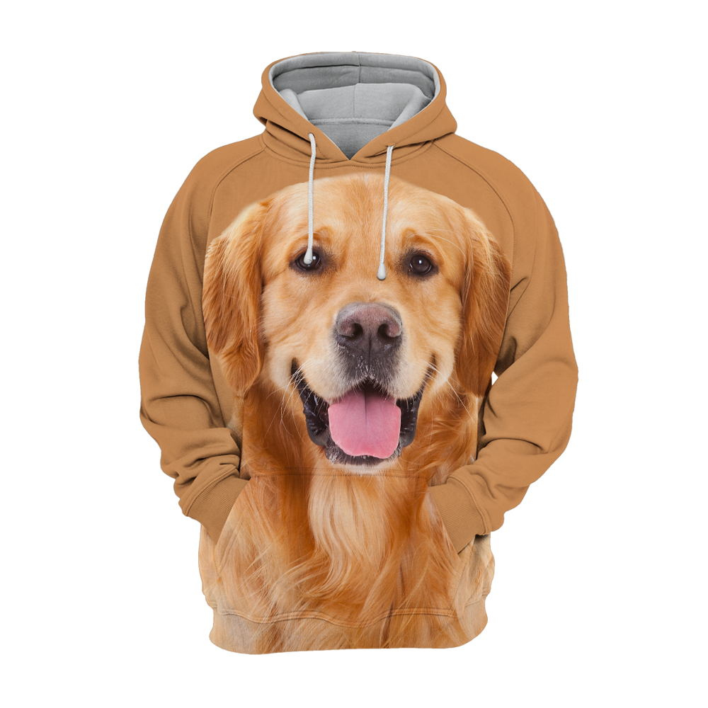 Unisex Honden Hoodie | Golden Retriever Adorable