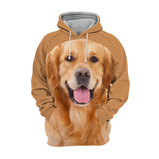 Unisex Honden Hoodie | Golden Retriever Adorable