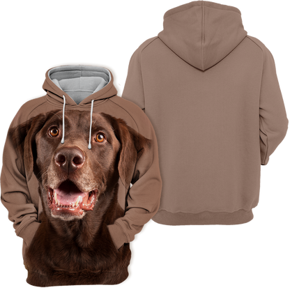 Unisex Honden Hoodie | Labrador Chocolate Laugh