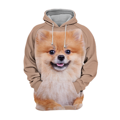 Unisex Honden Hoodie | Pomeranian