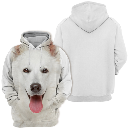 Unisex Honden Hoodie | Swiss Shepherd Wit