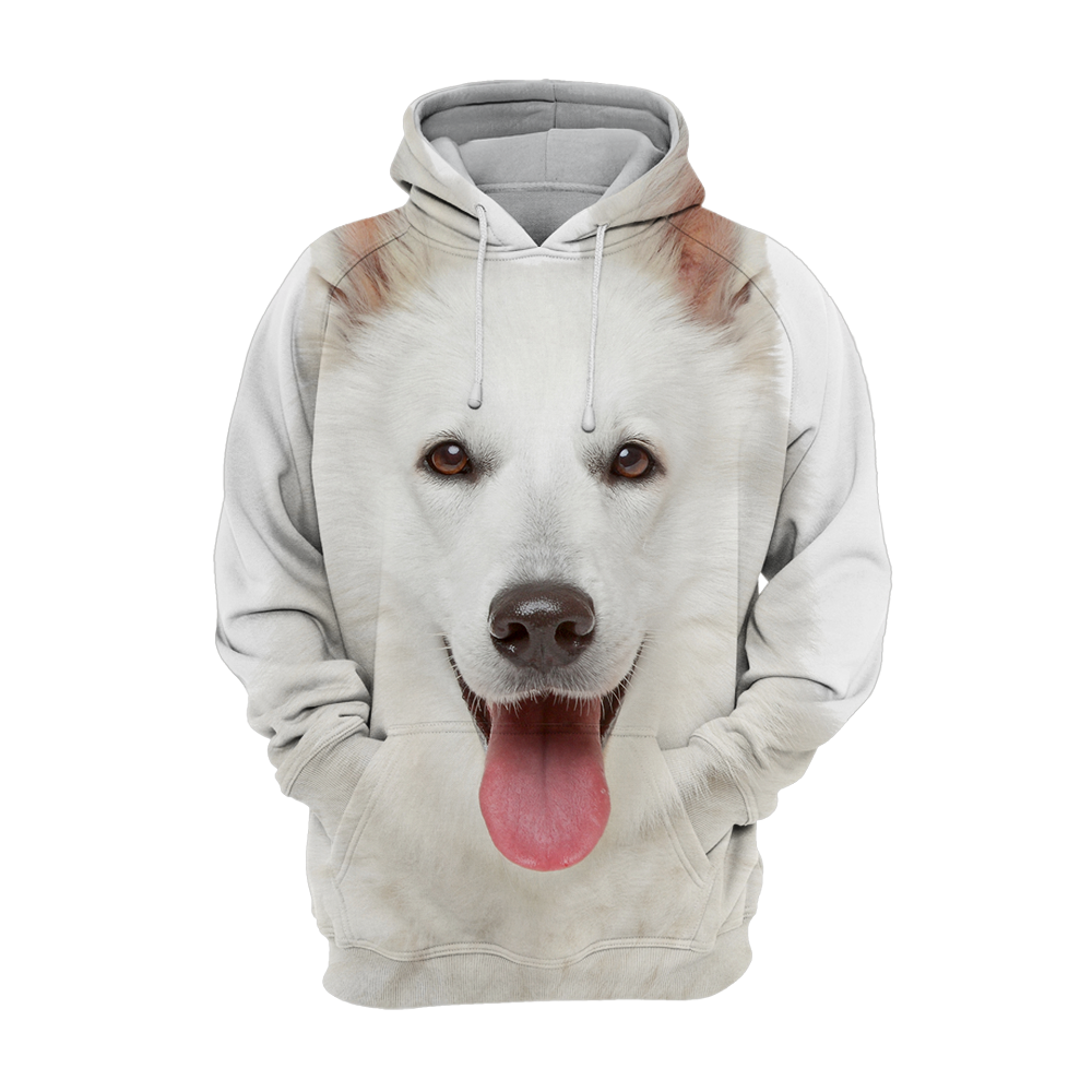 Unisex Honden Hoodie | Swiss Shepherd Wit