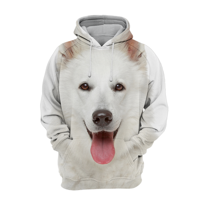 Unisex Honden Hoodie | Swiss Shepherd Wit