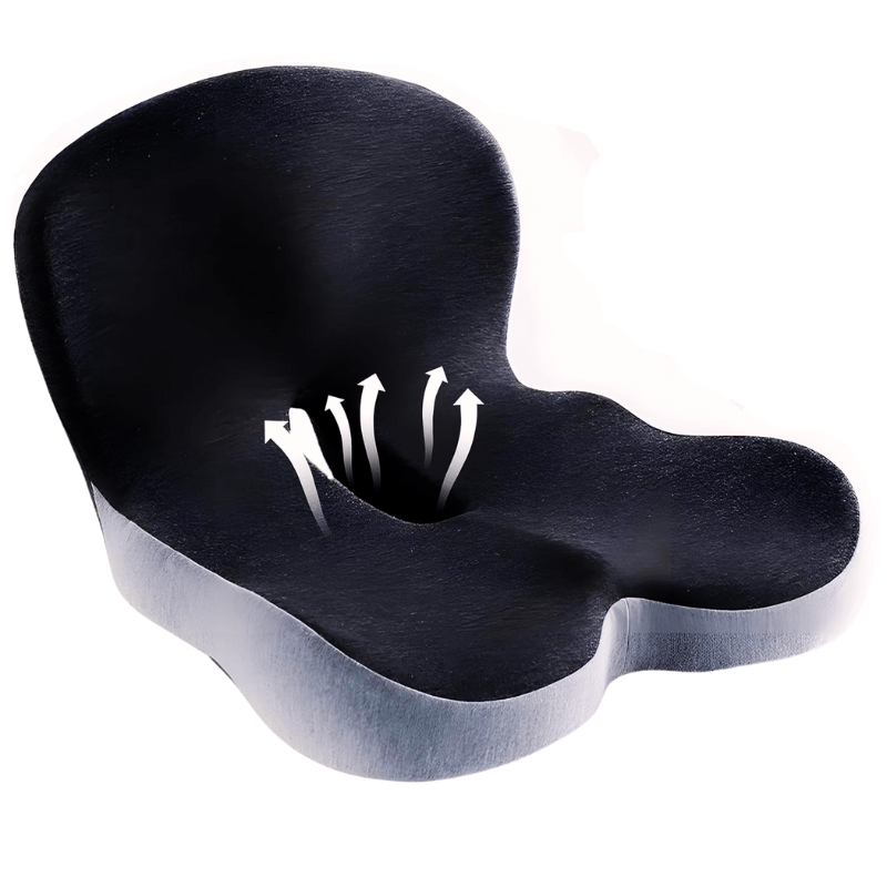 ErgoComfort Zitkussen – Ergonomisch Geheugenschuimkussen voor Rugsteun en Comfort