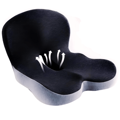ErgoComfort Zitkussen – Ergonomisch Geheugenschuimkussen voor Rugsteun en Comfort