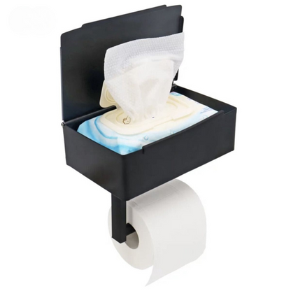 Multifunctionele Toiletrolhouder Aristo – Luxe RVS Ontwerp met Opbergvak