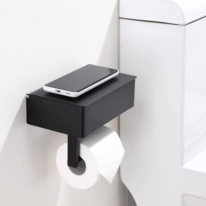 Multifunctionele Toiletrolhouder Aristo – Luxe RVS Ontwerp met Opbergvak